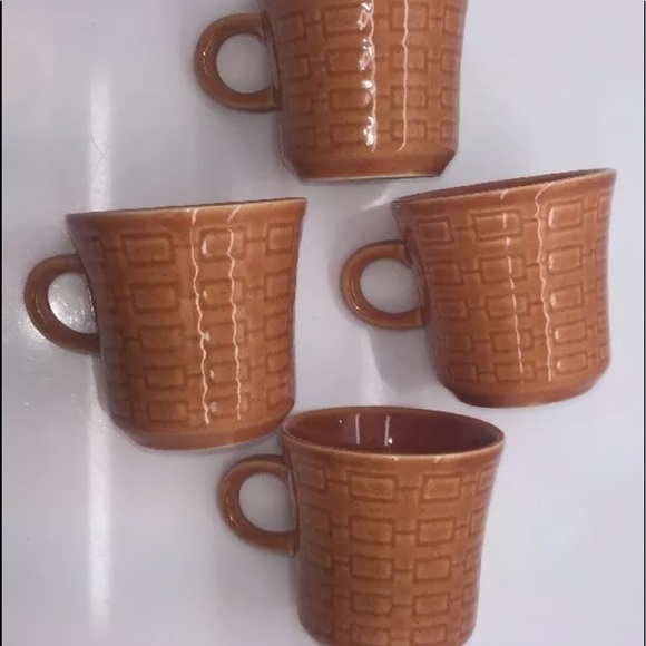FRESCO Vtg 60’s Mid-Century Modern Set of 4 Mugs - Picture 9 of 10